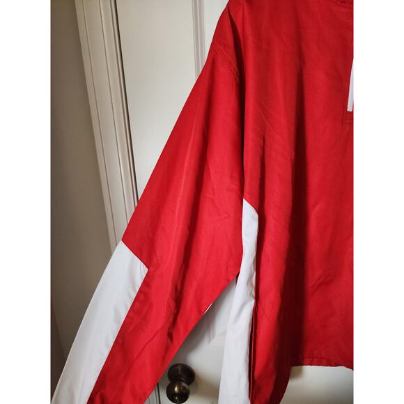 WISCONSIN BADGERS Knights Apparel Red White Pullover Windbreaker Jacket NWT SZ L - Picture 9 of 11